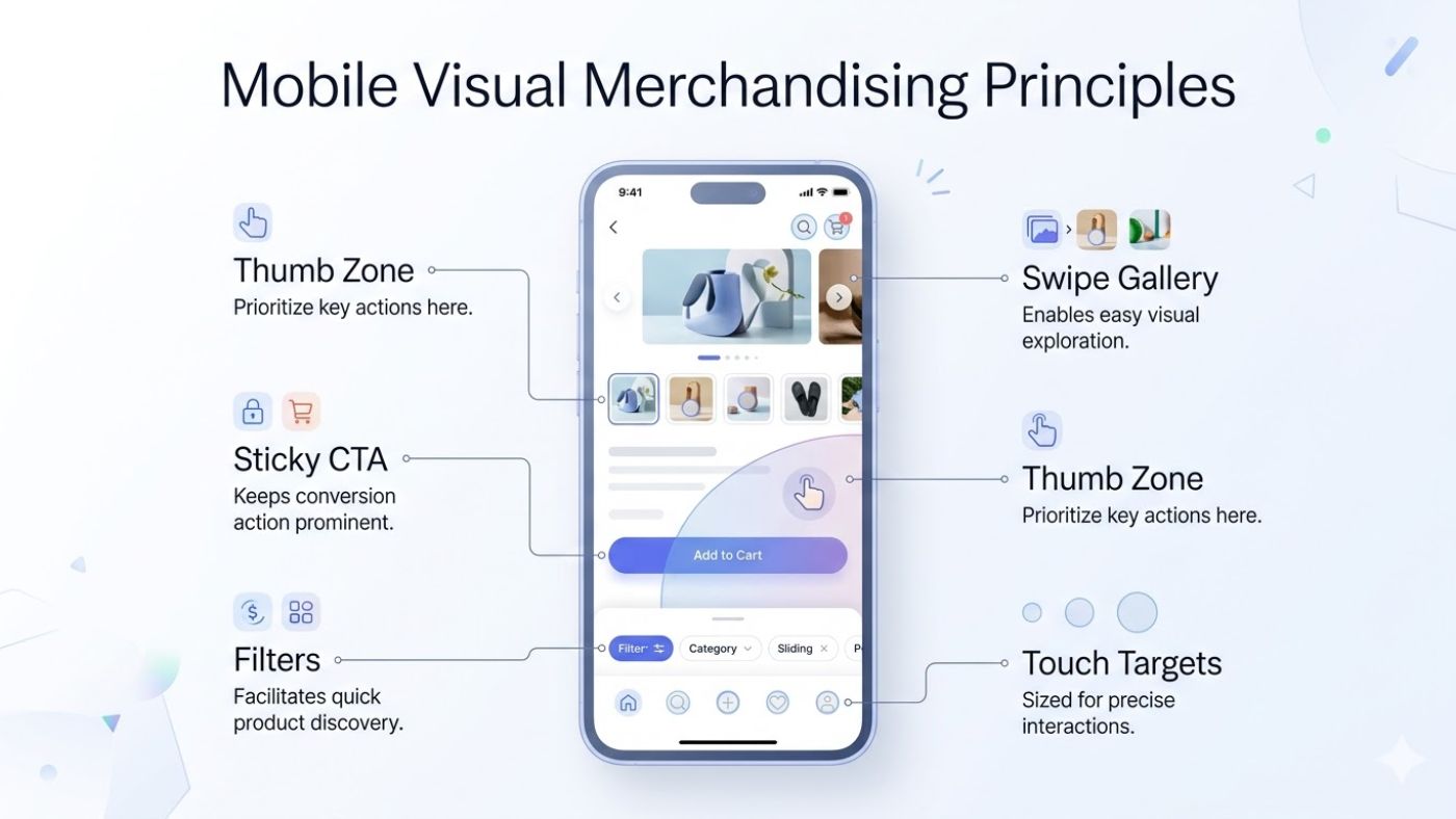 Mobile visual merchandising principles
