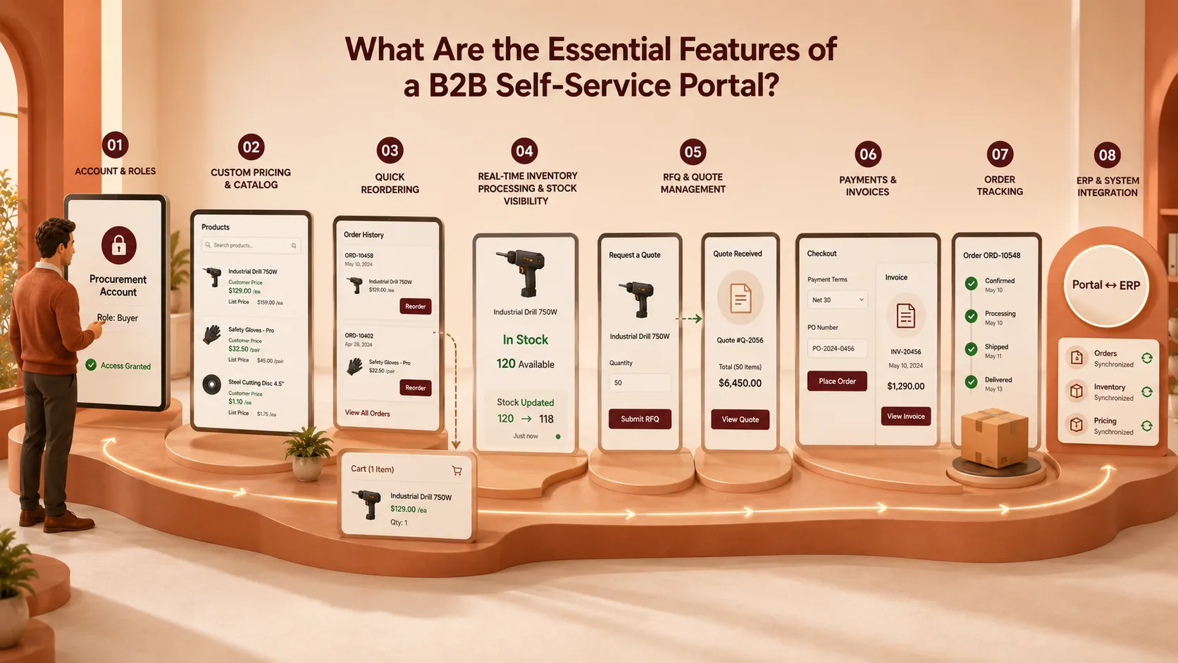 B2B Self Service Portal Essential Features