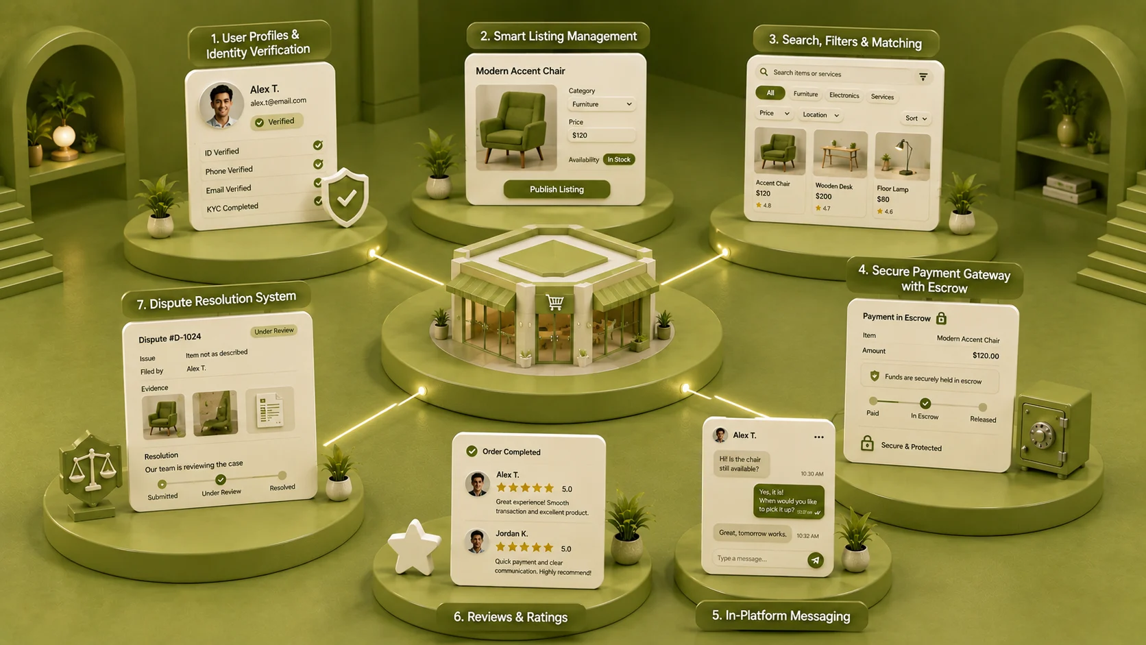 Components of a Peer-to-Peer Marketplace