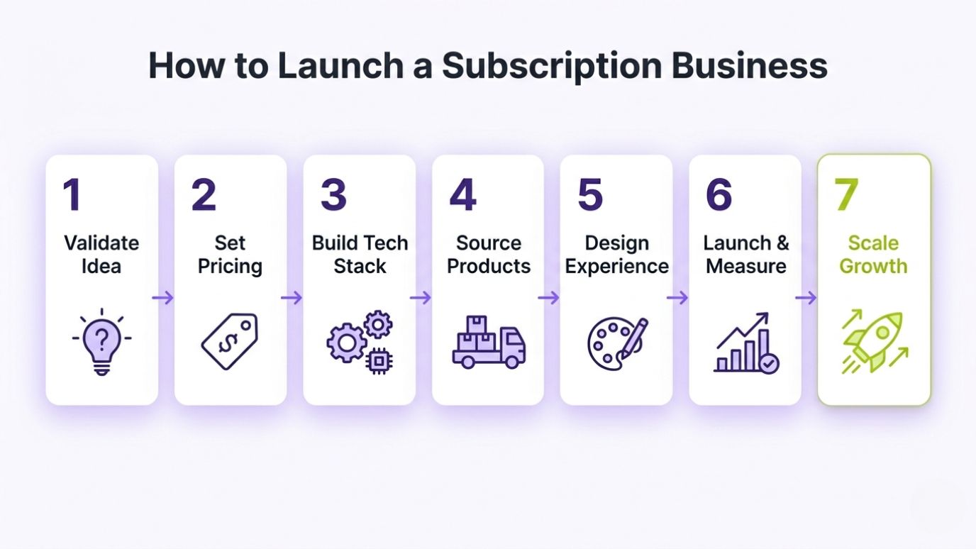 Step-by-Step Process to Start a Subscription Box Business