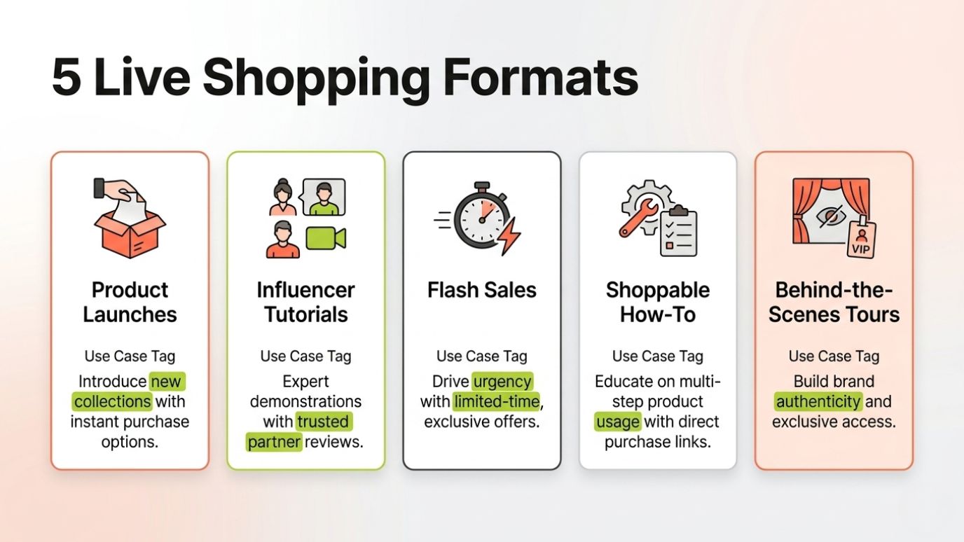 Main Types of Live Shopping Formats