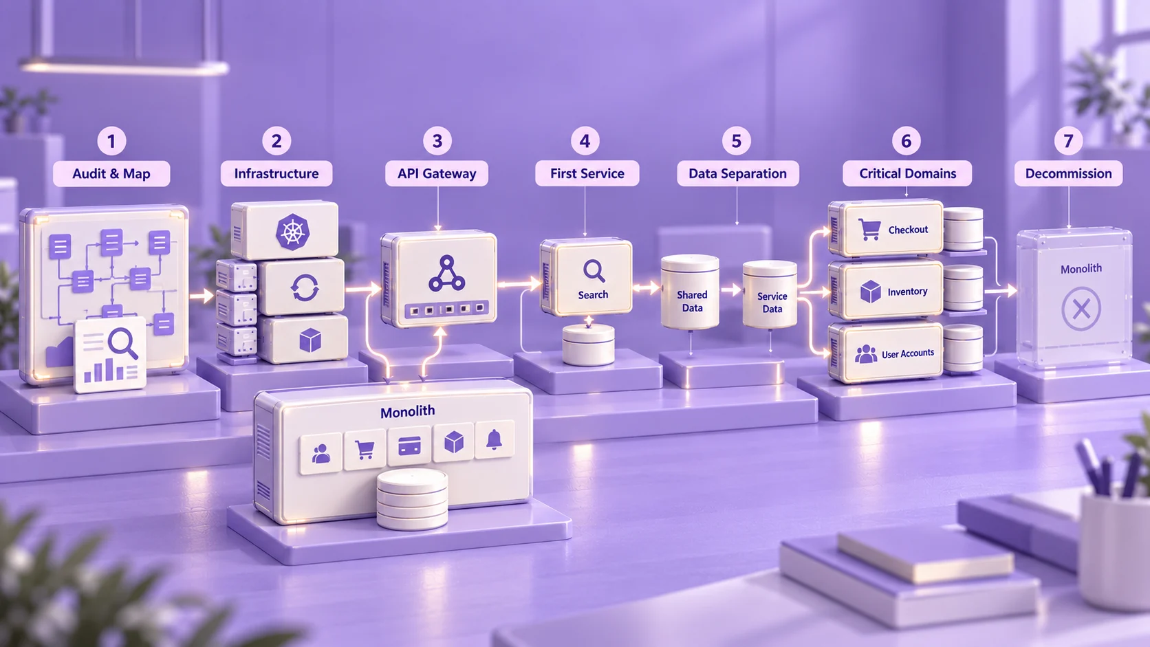 Monolithic to Microservices Migration Steps