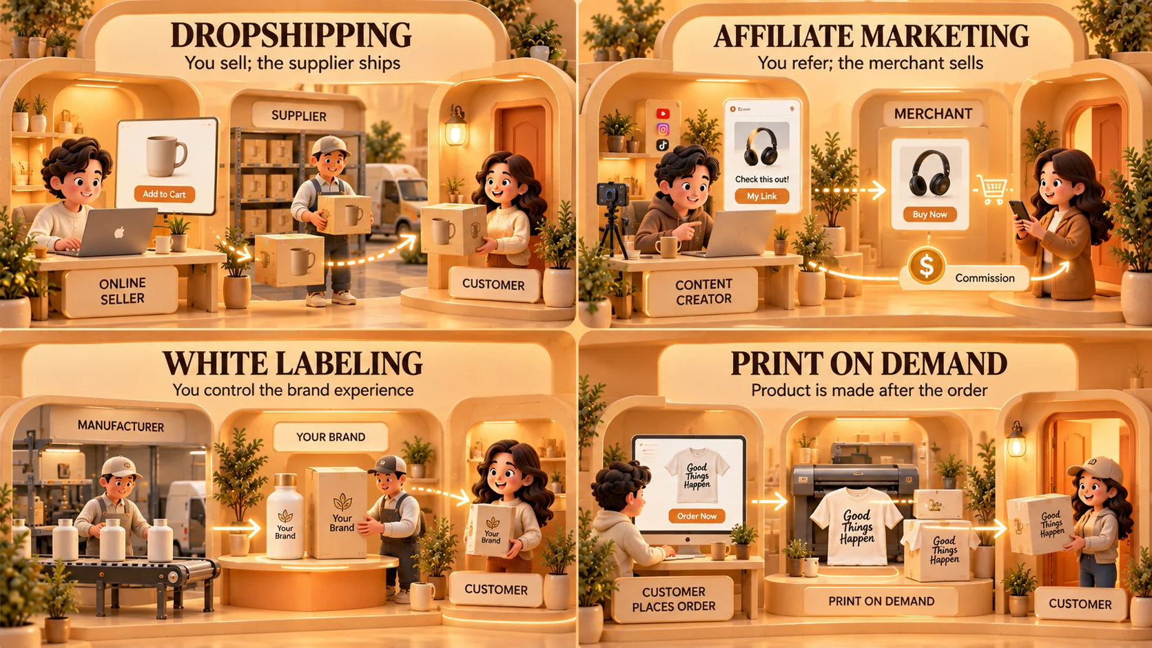 Types of Ghost Commerce Models